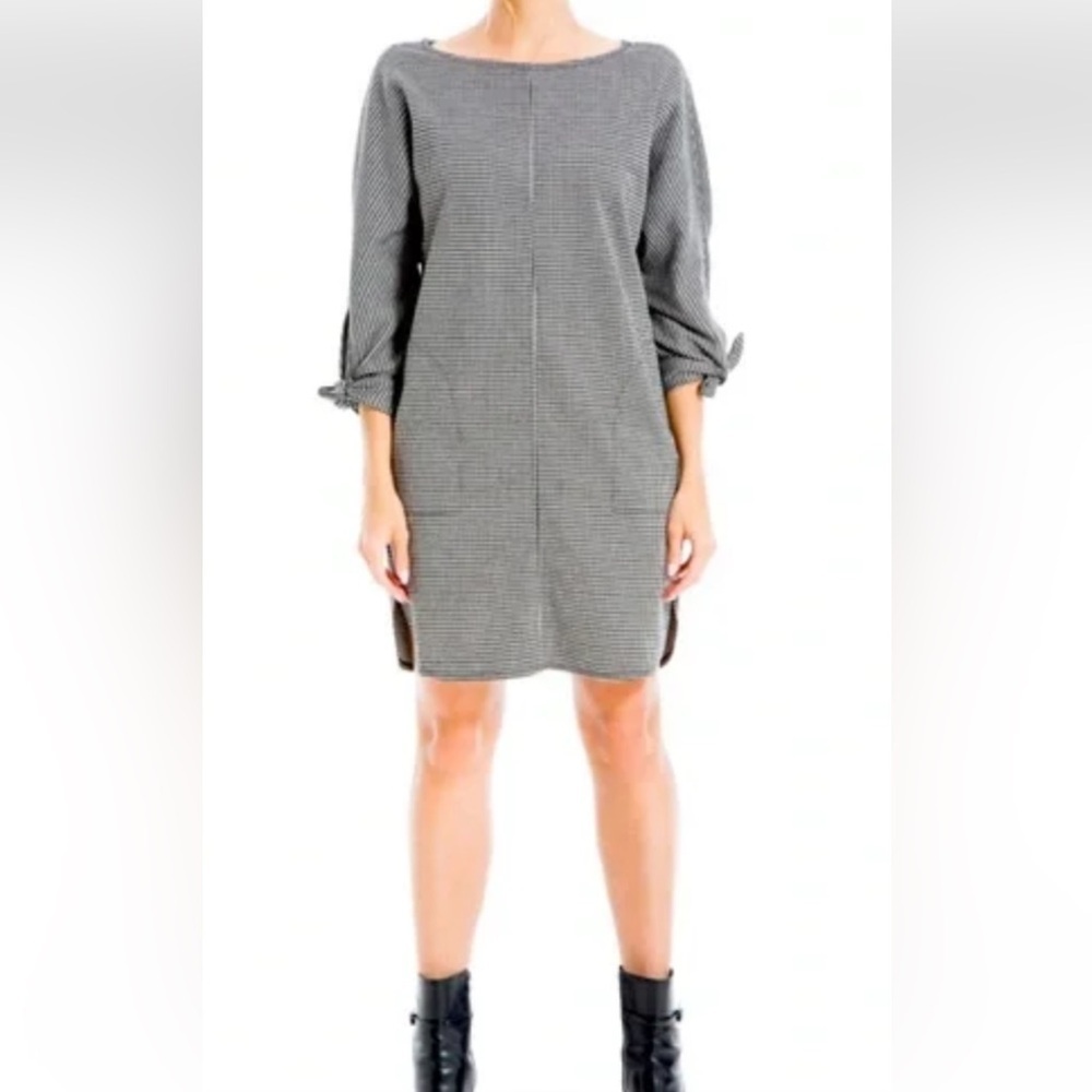 Brushed Double Knit 3/4 Sleeve Dress